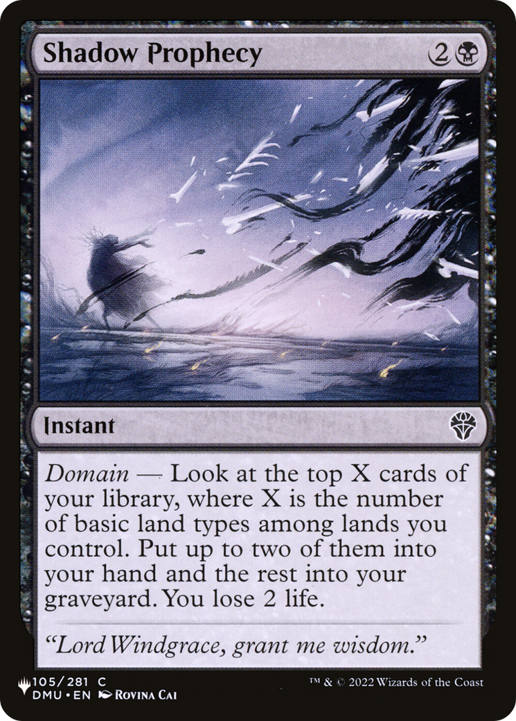 Shadow Prophecy [The List]-1