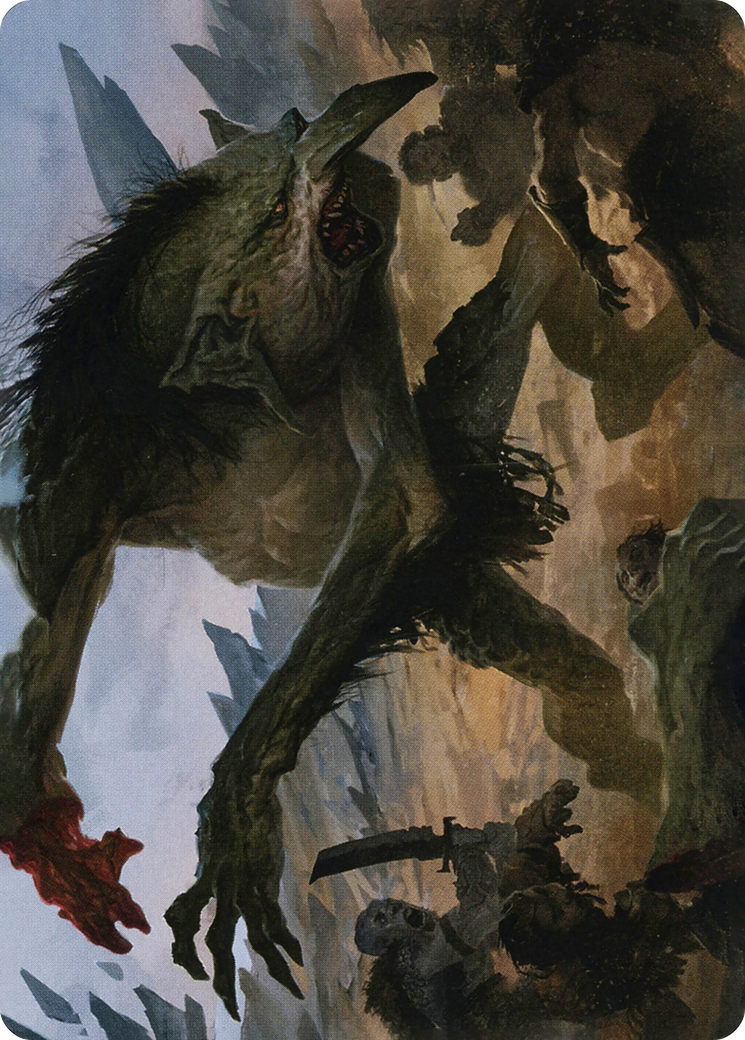 Loathsome Troll // Troll (AAFR-021) - Adventures in the Forgotten Realms Art Series (Borderless)-1