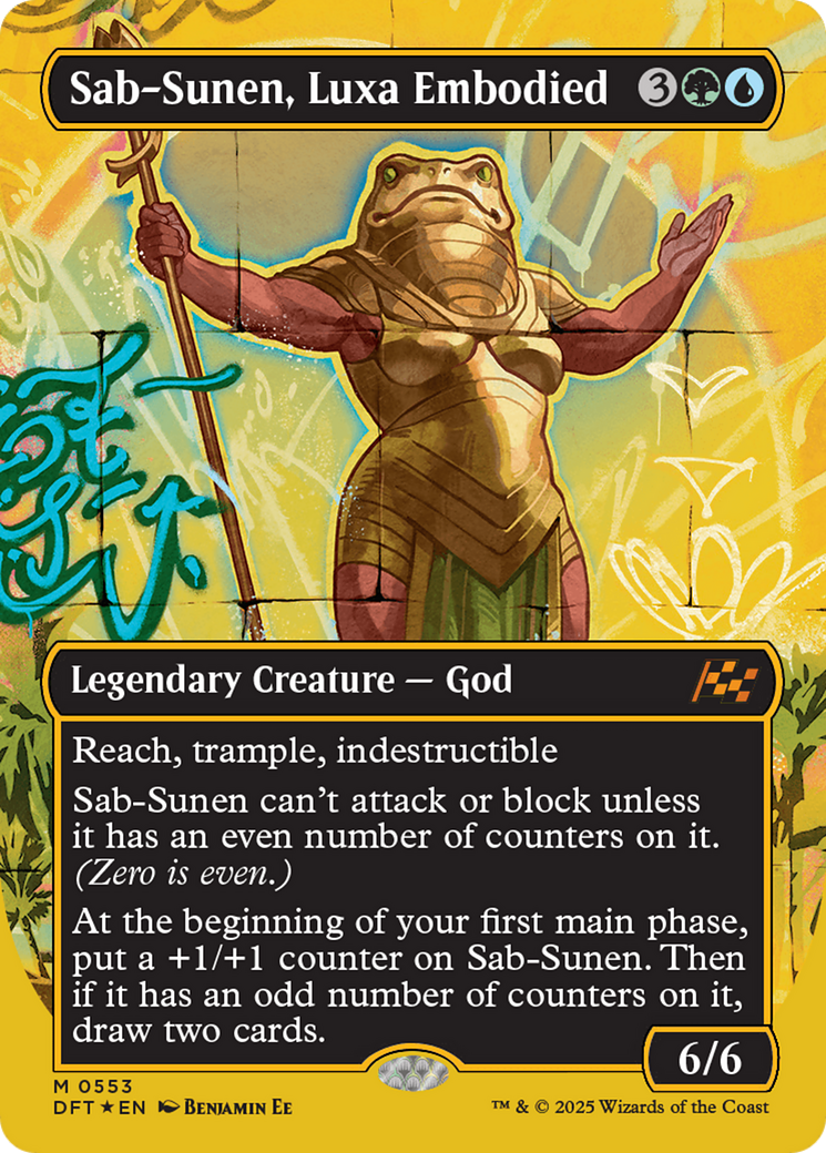 Sab-Sunen, Luxa Embodied (Borderless) (First-Place Foil) [Aetherdrift]-1