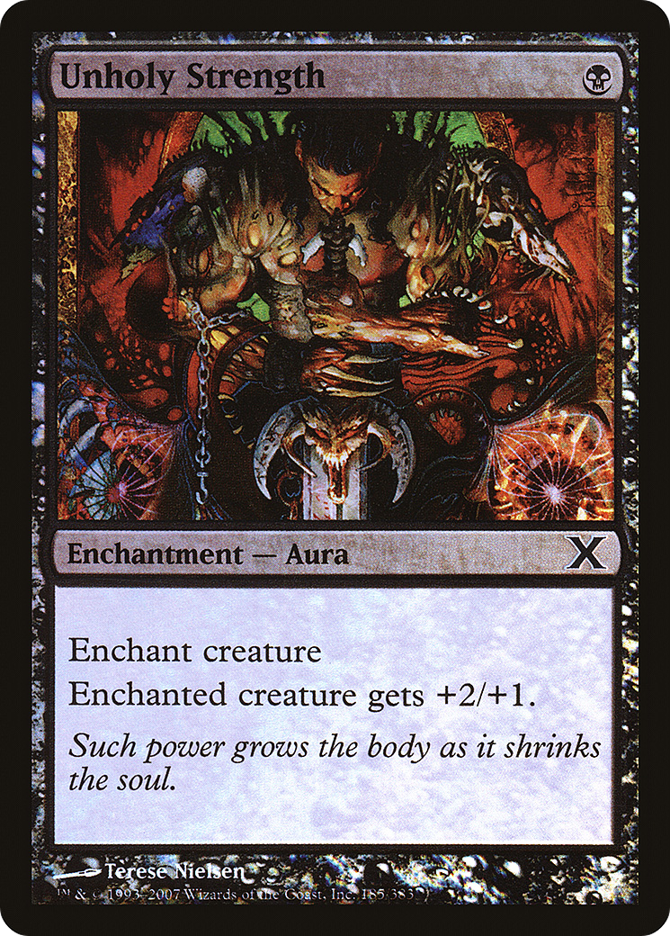 Unholy Strength (10E-185★) - Tenth Edition Foil-1