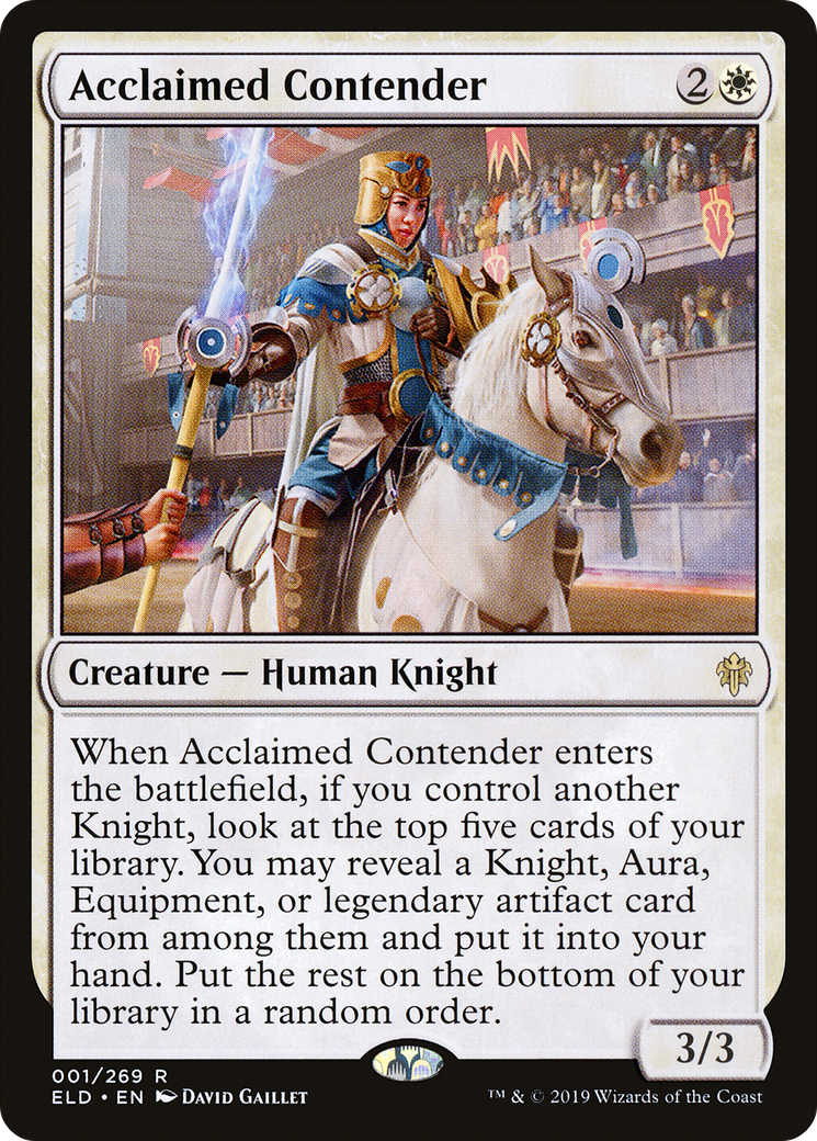 Acclaimed Contender [Throne of Eldraine]-1