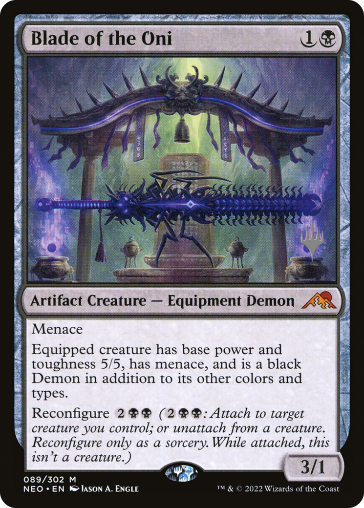 Blade of the Oni (Promo Pack) [Kamigawa: Neon Dynasty Promos]-1