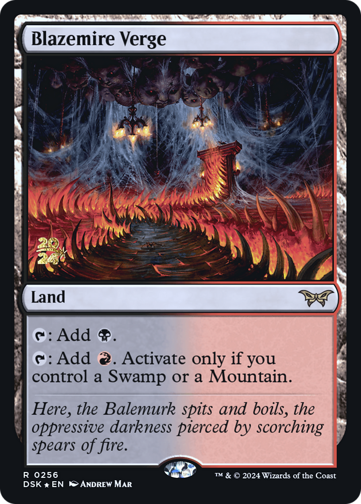 Blazemire Verge [Duskmourn: House of Horror Prerelease Promos]-1