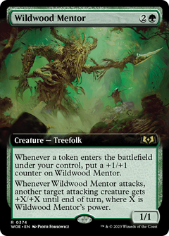 Wildwood Mentor (Extended Art) (WOE-374) - Wilds of Eldraine: (Extended Art)-1
