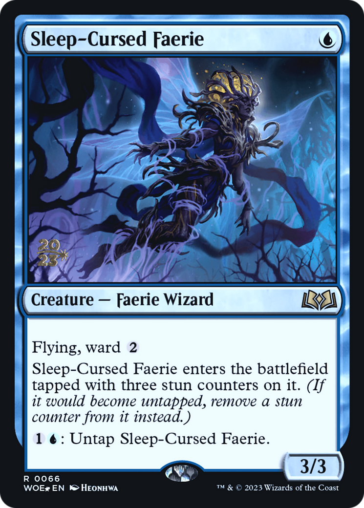 Sleep-Cursed Faerie [Wilds of Eldraine Prerelease Promos]-1