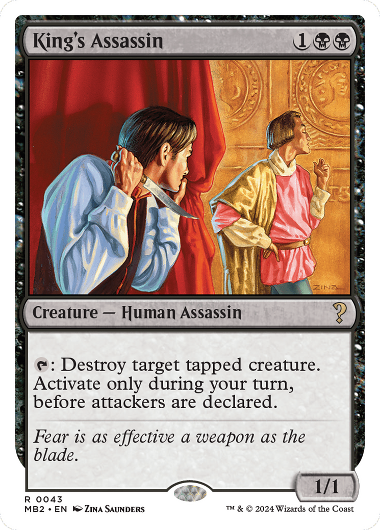 King's Assassin (White Border) [Mystery Booster 2]-1