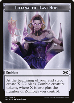 Liliana, the Last Hope Emblem (T2X2-023) - Double Masters 2022 Tokens-1