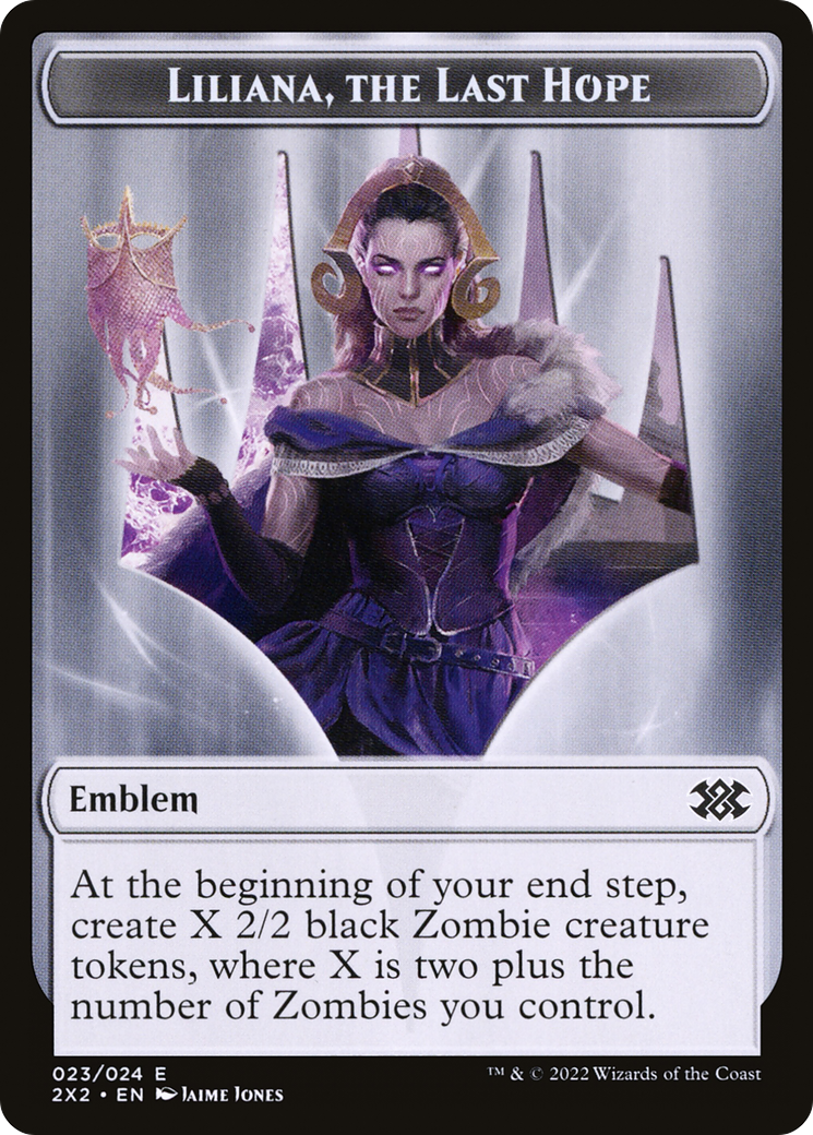 Liliana, the Last Hope Emblem (T2X2-023) - Double Masters 2022 Tokens Foil-1