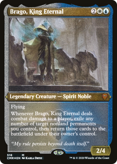 Brago, King Eternal (Etched) [Commander Legends]-1