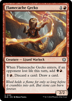 Flamecache Gecko [Bloomburrow]-1