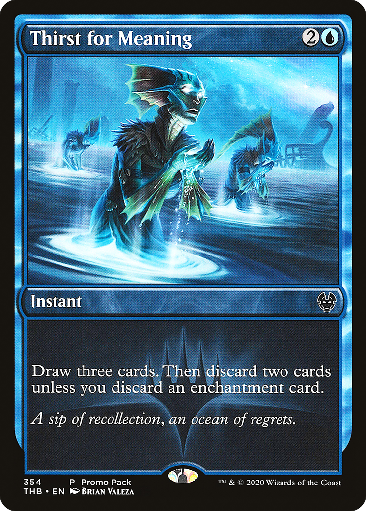 Thirst for Meaning (Promo Pack) [Theros Beyond Death Promos]-1