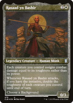 Rasaad yn Bashir (CLB-479) - Commander Legends: Battle for Baldur's Gate Etched Foil-1