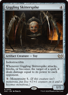 Giggling Skitterspike [Duskmourn: House of Horror Commander]-1