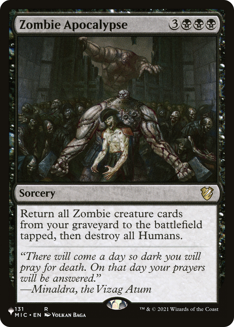 Zombie Apocalypse (LIST-131/038) - The List-1