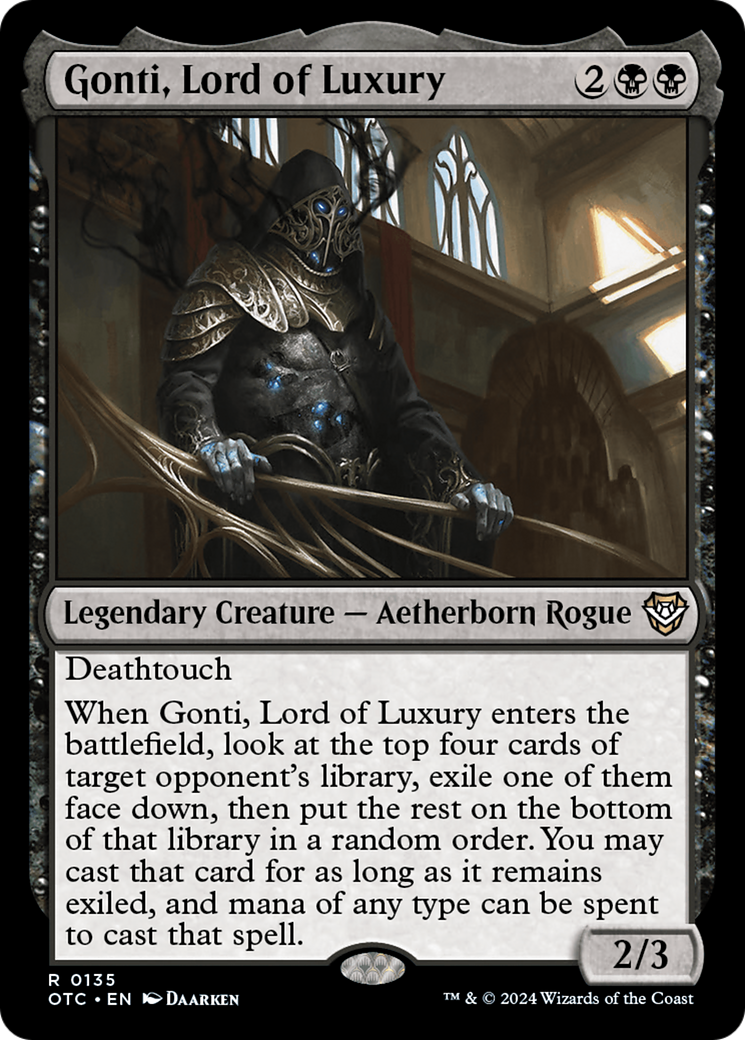 Gonti, Lord of Luxury [Outlaws of Thunder Junction Commander]-1