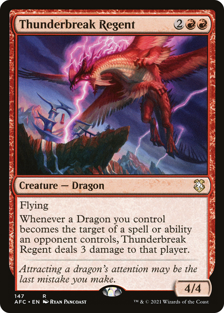 Thunderbreak Regent (AFC-147) - Forgotten Realms Commander-1