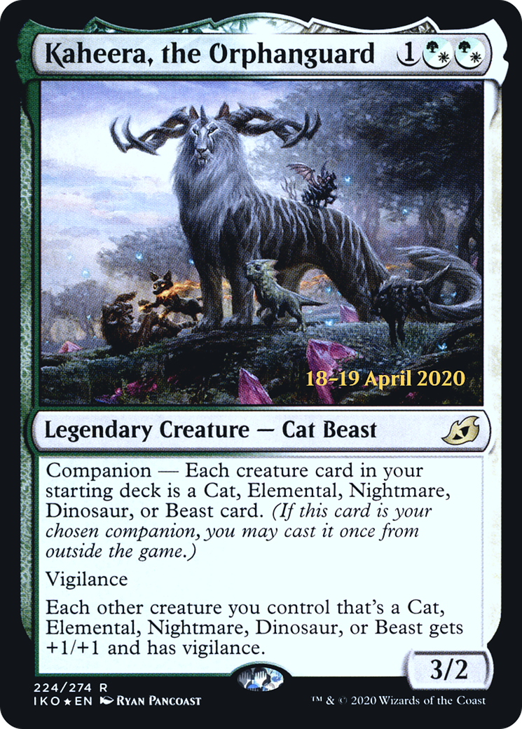 Kaheera, the Orphanguard [Ikoria: Lair of Behemoths Prerelease Promos]-1
