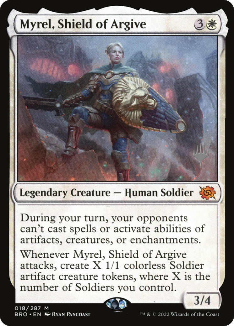 Myrel, Shield of Argive (Promo Pack) [The Brothers' War Promos]-1
