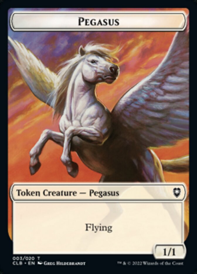 Pegasus Token [Commander Legends: Battle for Baldur's Gate Tokens]-2