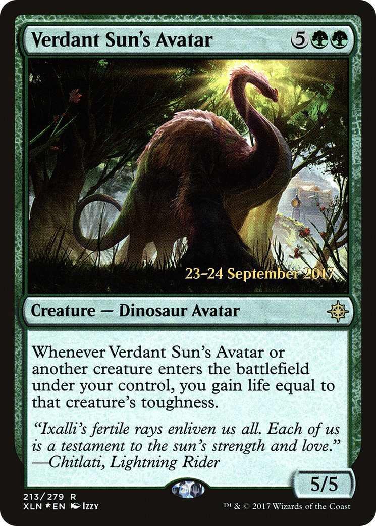 Verdant Sun's Avatar (PRE-213) - Ixalan Promos Foil-1