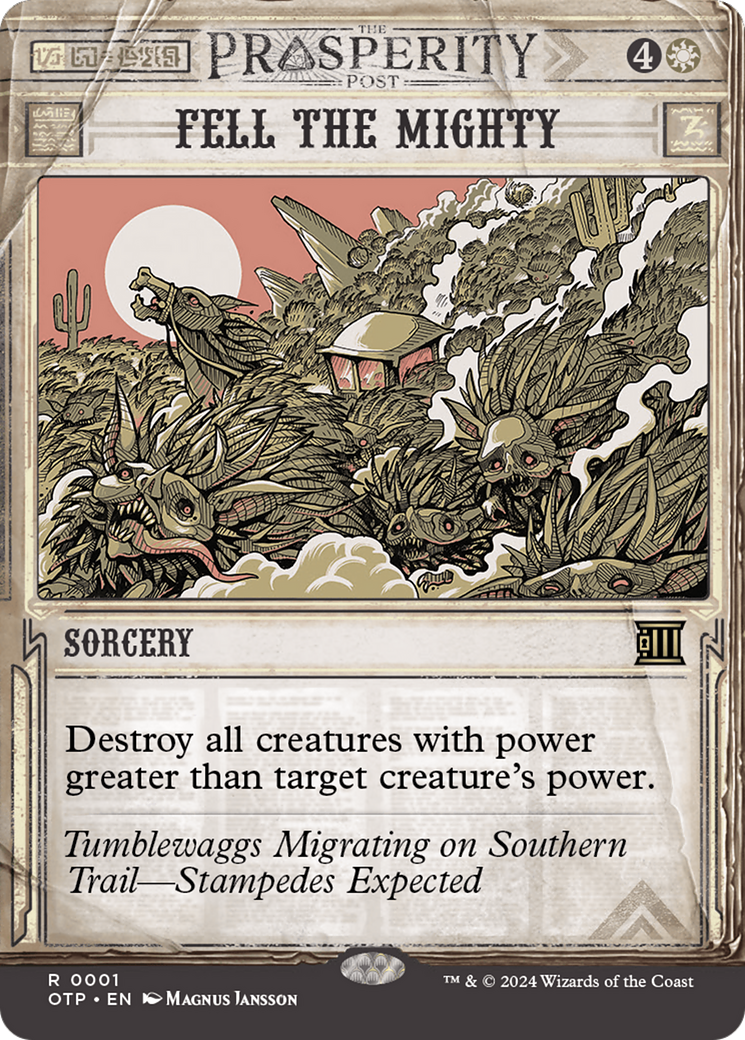 Fell the Mighty [Outlaws of Thunder Junction: Breaking News]-1