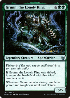 Grunn, the Lonely King [Dominaria Prerelease Promos]-1