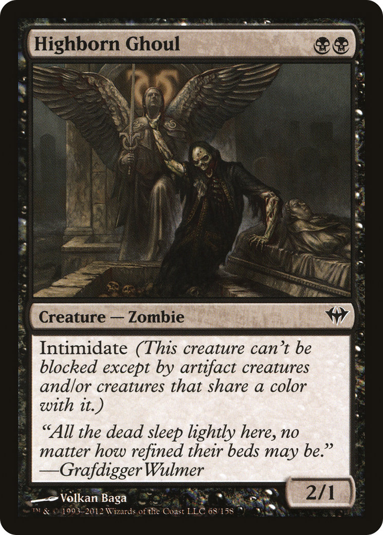 Highborn Ghoul [Dark Ascension]-1