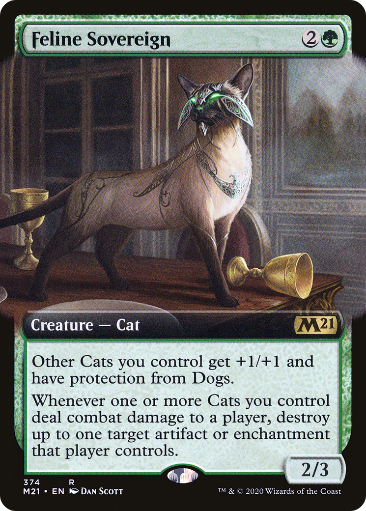 Feline Sovereign (Extended Art) [Core Set 2021]-1