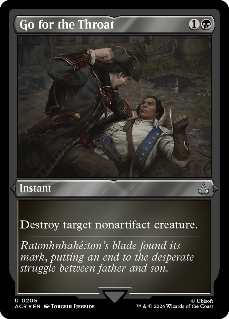 Go for the Throat (ACR-205) - Assassin's Creed Etched Foil-1