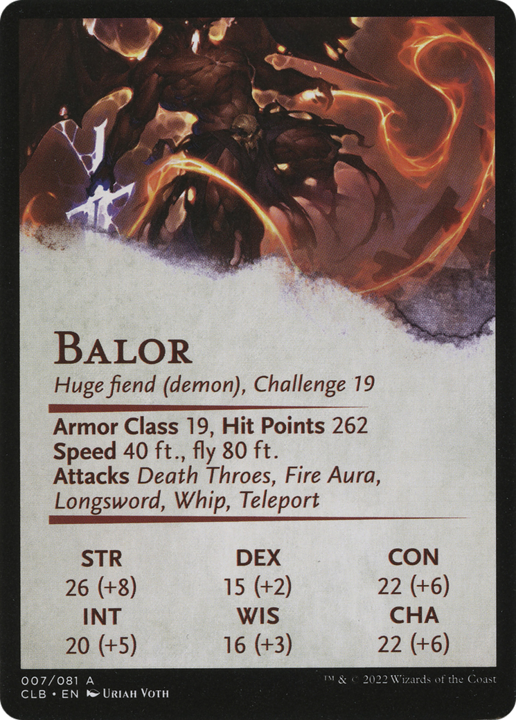Balor // Balor (ACLB-007) - Battle for Baldur's Gate Art Series (Borderless) Foil-2