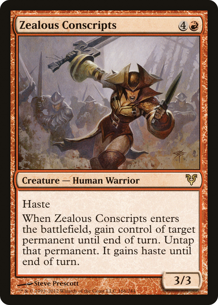 Zealous Conscripts (AVR-166) - Avacyn Restored Foil-1