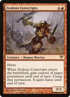 Zealous Conscripts (AVR-166) - Avacyn Restored Foil-1