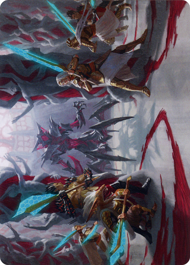 Goldwardens' Gambit // Goldwardens' Gambit (AONE-029) - Phyrexia: All Will Be One Art Series (Borderless)-3