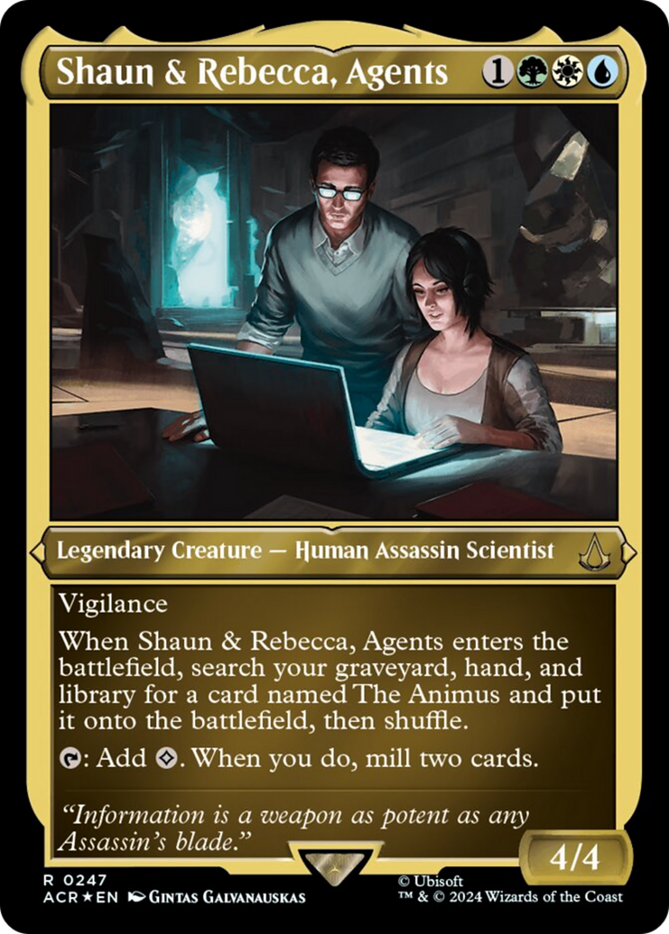 Shaun & Rebecca, Agents (Foil Etched) [Assassin's Creed]-1