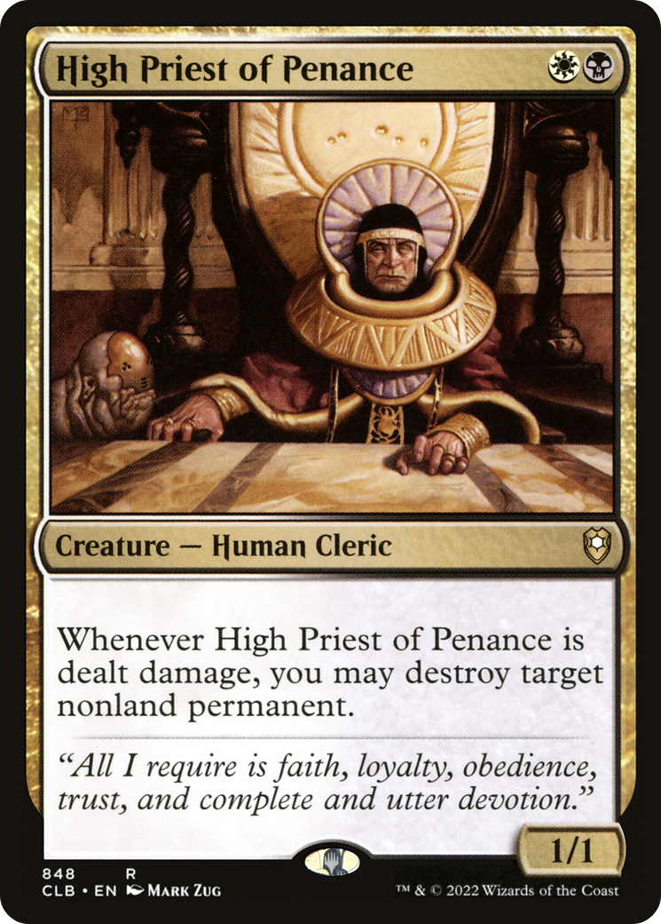 High Priest of Penance [Commander Legends: Battle for Baldur's Gate]-1
