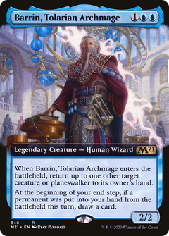 Barrin, Tolarian Archmage (Extended Art) [Core Set 2021]-1