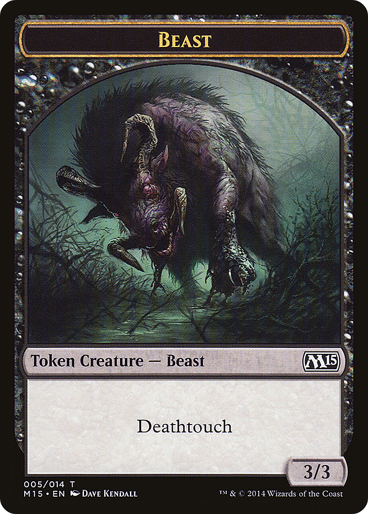 Beast Token (005/014) [Magic 2015 Tokens]-1