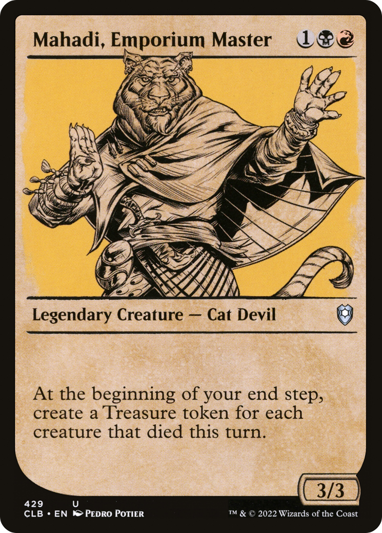 Mahadi, Emporium Master (Showcase) [Commander Legends: Battle for Baldur's Gate]-1