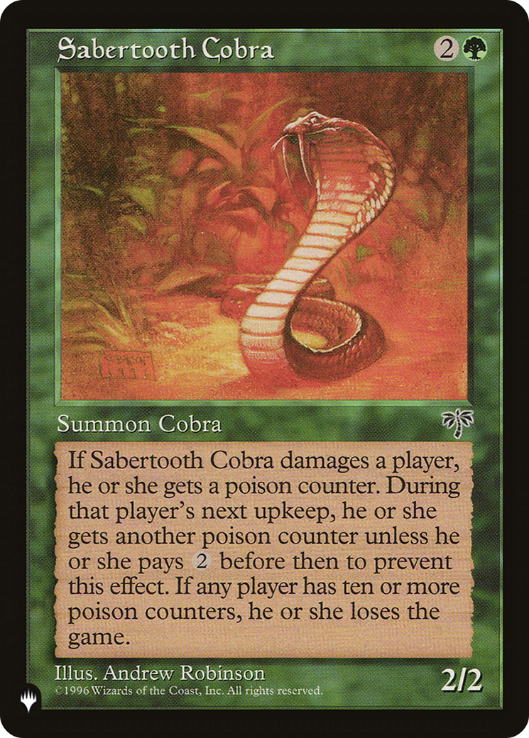 Sabertooth Cobra [The List]-1