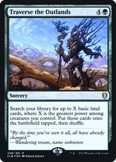 Traverse the Outlands (PRE-258) - Battle for Baldur's Gate Promos Foil-1