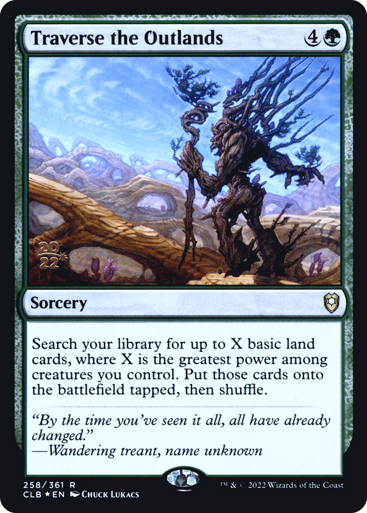 Traverse the Outlands (PRE-258) - Battle for Baldur's Gate Promos Foil-1