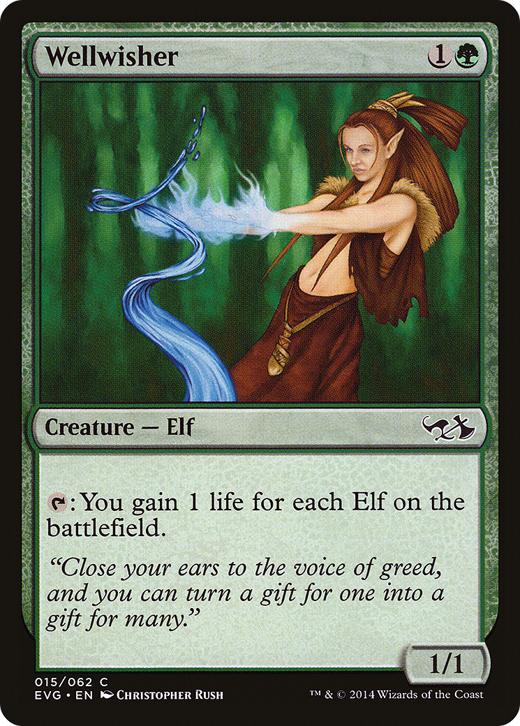 Wellwisher (DD3-) - Duel Decks Anthology: Elves vs. Goblins Foil-1