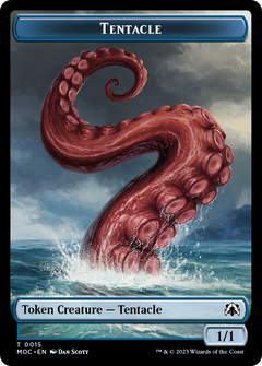 Tentacle // Human (26) Double-Sided Token [March of the Machine Commander Tokens]-1