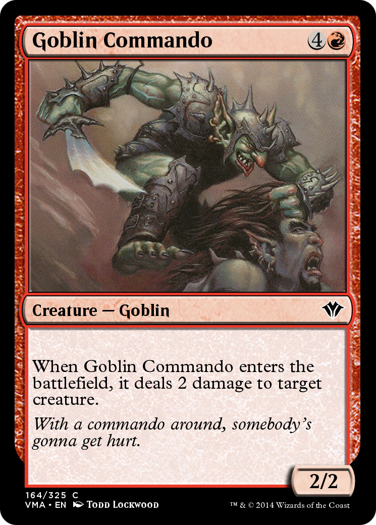 Goblin Commando (VMA-164) - Vintage Masters Foil-1