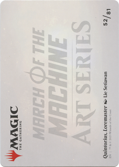 Quintorius, Loremaster // Quintorius, Loremaster (AMOM-052) - March of the Machine Art Series (Borderless) Foil-2