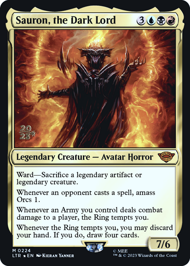 Sauron, the Dark Lord [The Lord of the Rings: Tales of Middle-Earth Prerelease Promos]-1