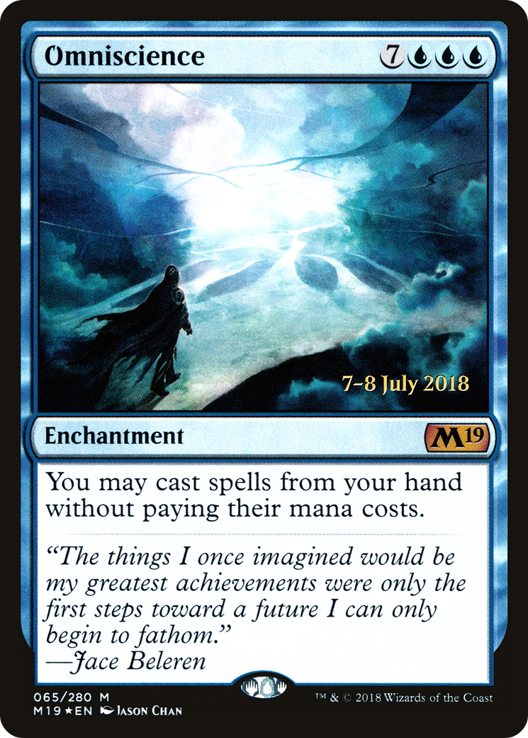 Omniscience [Core Set 2019 Prerelease Promos]-1