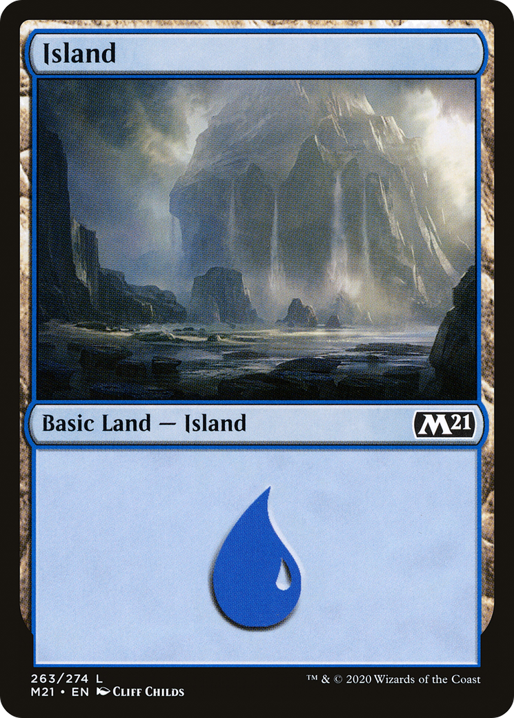 Island (263) [Core Set 2021]-1