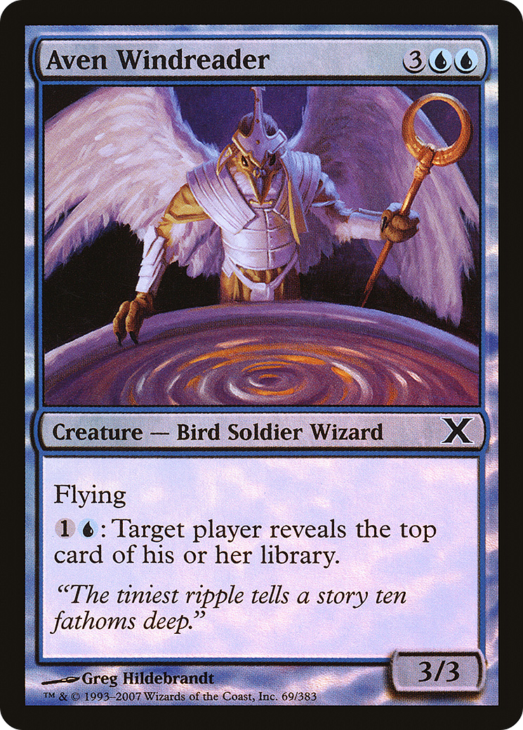Aven Windreader (10E-69★) - Tenth Edition Foil-1