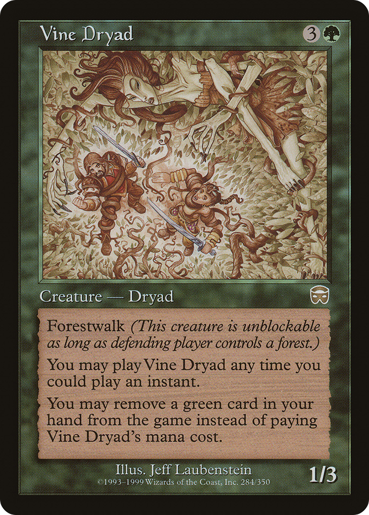 Vine Dryad (MMQ-284) - Mercadian Masques Foil-1